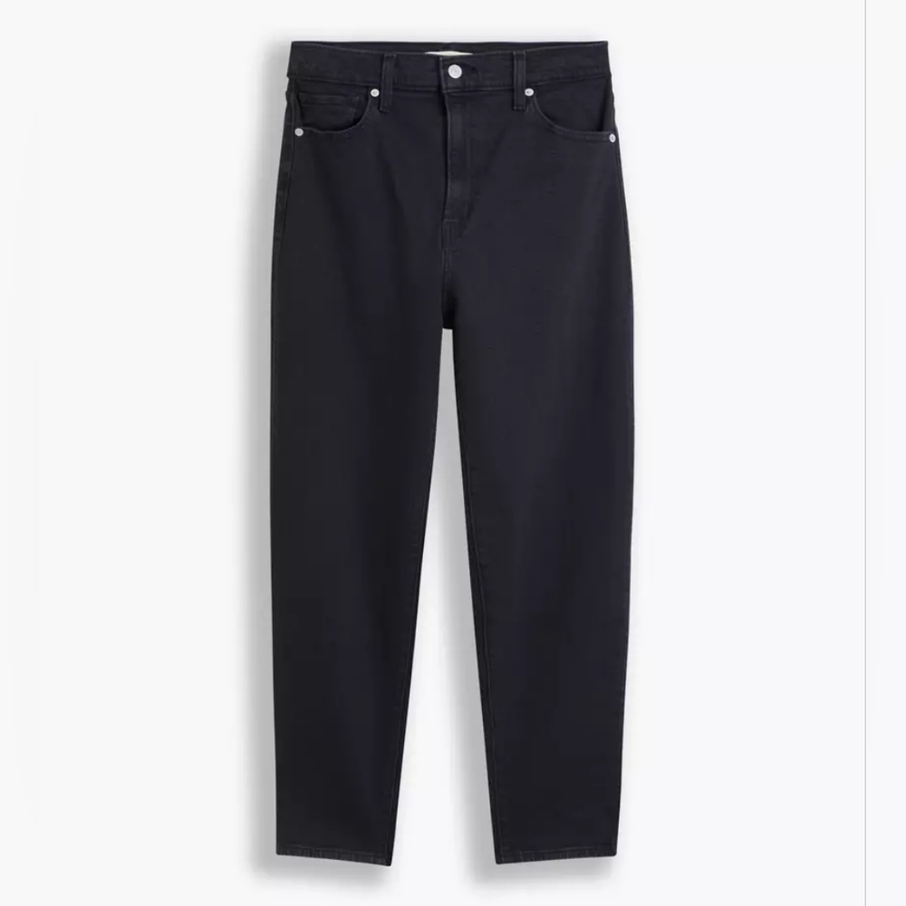 Levi's High Waisted Mom Jeans Flash Black Sz 28 Nwt - Picture 11 of 12